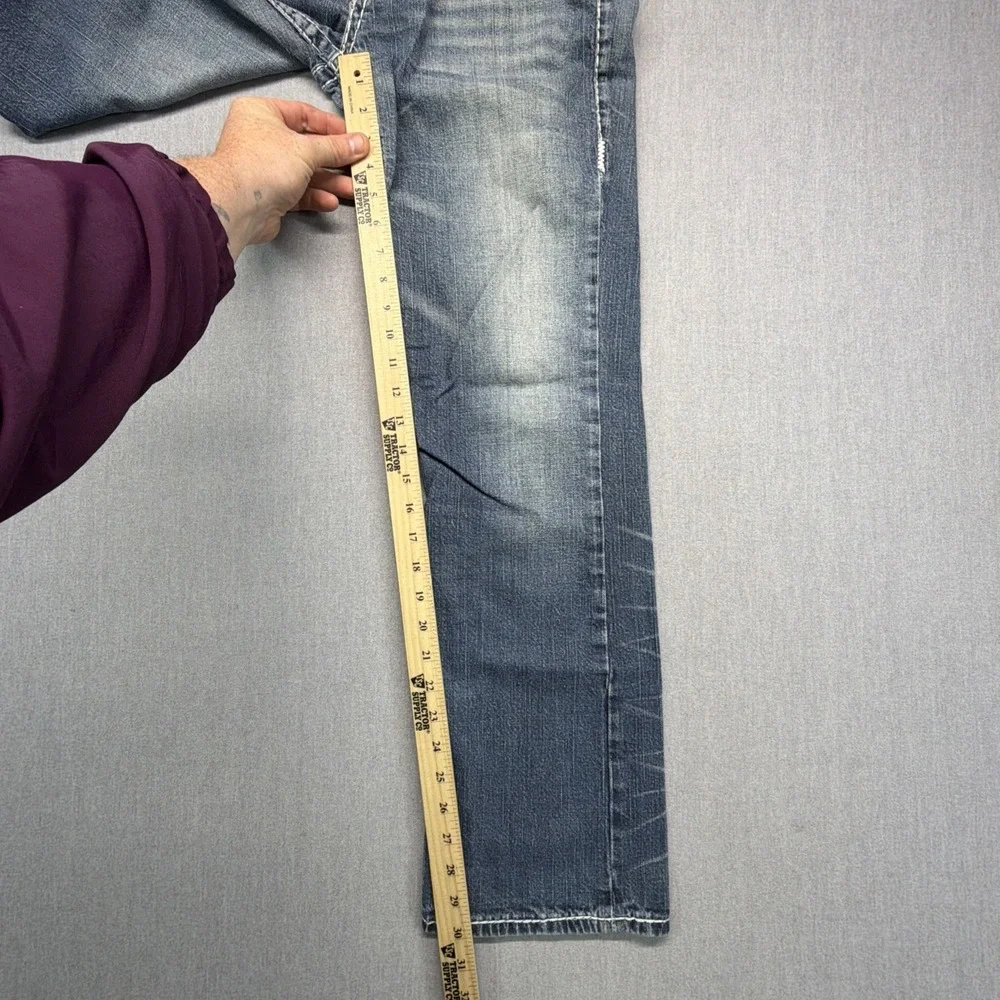 Vintage True Religion Jeans Men's 33x30 Johnny Super T Whisker Fade Made in USA